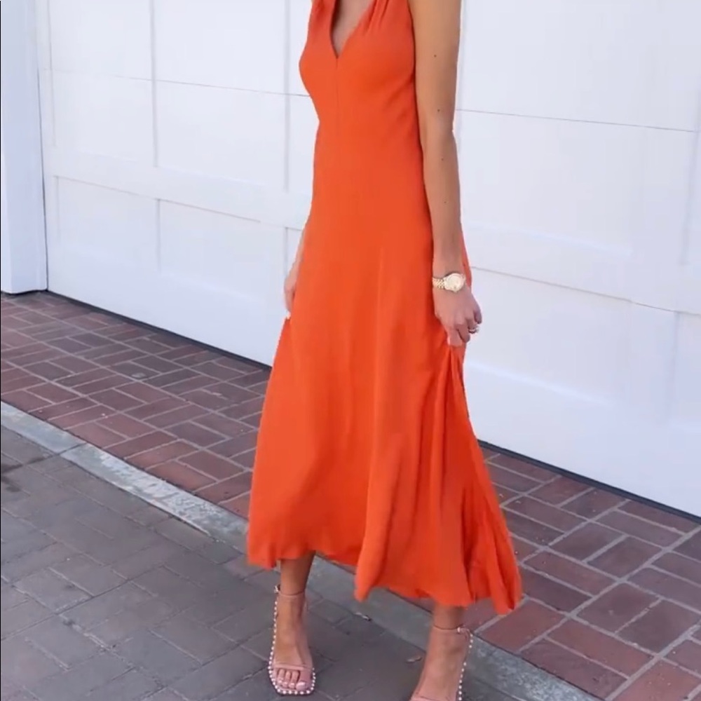 Tangerine Frame Dress for sales. Worn once for a wedding !